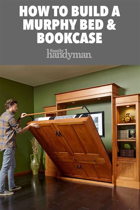 How to build a diy murphy bed and bookcase – Artofit