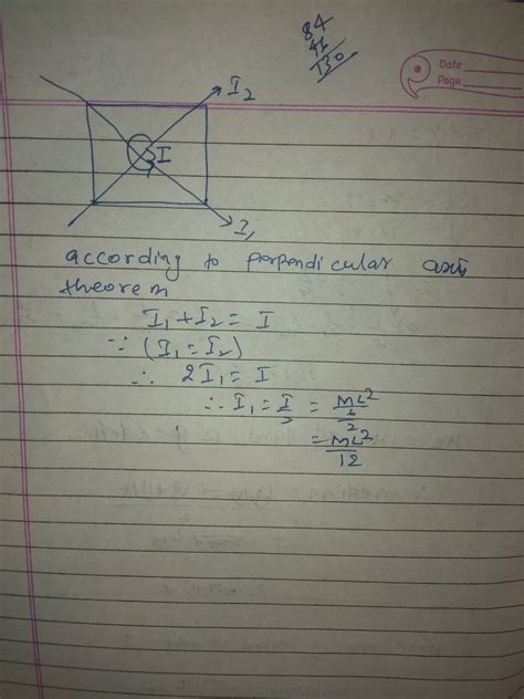 Section (B): Moment of Inertia B-1. Calculate the moment of inertia of a uniform square plate of ...