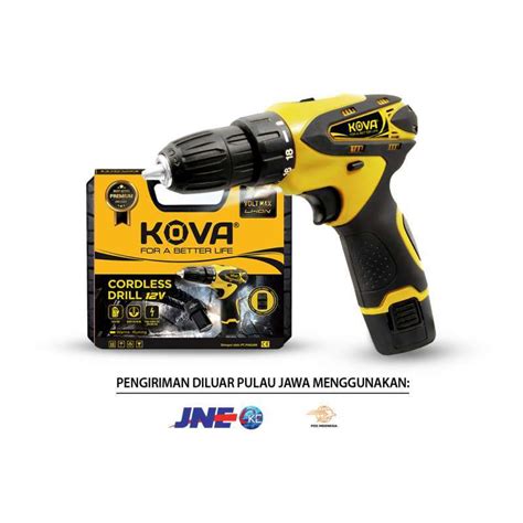 Promo FS Kova Baterai Tangan Cordless Drill Mesin Bor 12 V Diskon