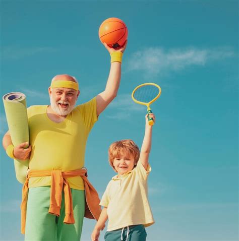 Premium Photo Happy Fit Senior Man Exercising Portrait Of A Healthy