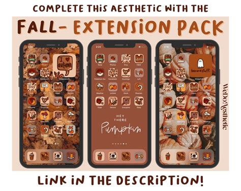 Fall Spooky Main Pack Hand Drawn Ios App Icons Bundle Etsy