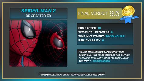 Review : Marvel's Spider-Man 2 : Be Greater-er : Seasoned Gaming