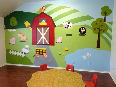 Preschool Mural Nursery Wall Painting Nursery Mural Bedroom Murals