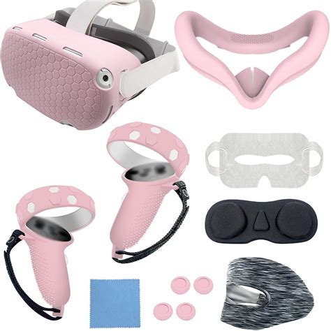 Accessories For Oculus Quest 2 [2023 Upgraded] Vr Silicone Face Cover