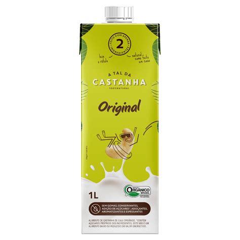 Leite Vegetal A Tal Da Castanha Original 1 Caixa De 1l