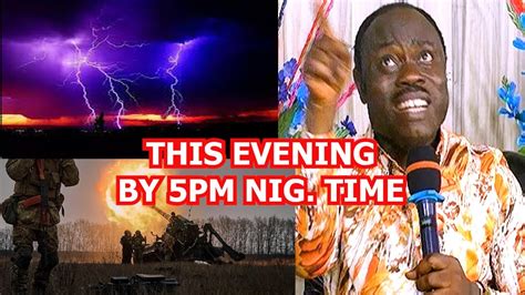 The Voice Of The Lord Will Thunder Tonight Live By Pm Nig Time Don T