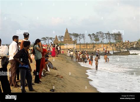 Beach And Shore Temple In Mahabalipuram Mamallapuram Tamil Nadu