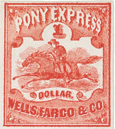 This Day In History October 26 1861 Pony Express Stamp Old Stamps