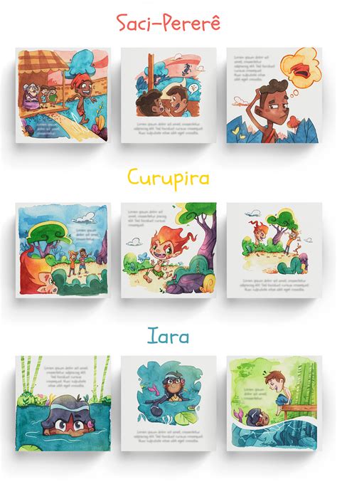 Brazilian Folklore | Children's book illustration on Behance