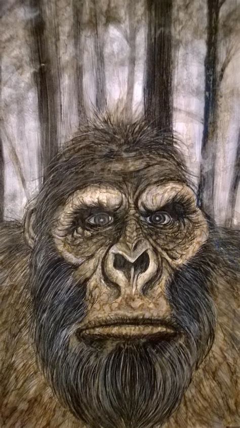 Bigfoot Painting By Justin Boysko Fine Art America