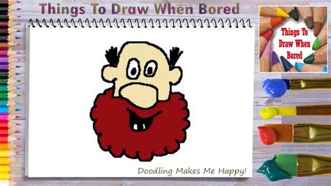 How To Draw A Bearded Man Step By Step Easy Youtube