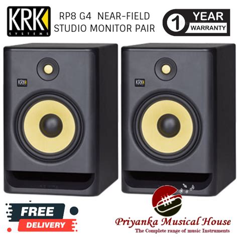 Krk Rokit G Inch Powered Near Field Studio Monitor Rp G