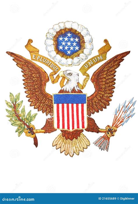 Coat Of Arms Of United States Of America Stock Image Illustration Of