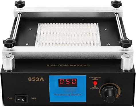 853A 110V 450W SMD BGA Rework Station Preheating Oven Station Hot Plate Infrared Electronic