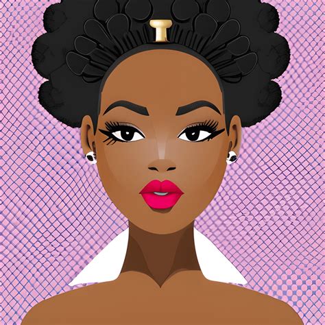 Beautiful Melanin African American Queen Boss Lady Graphic · Creative