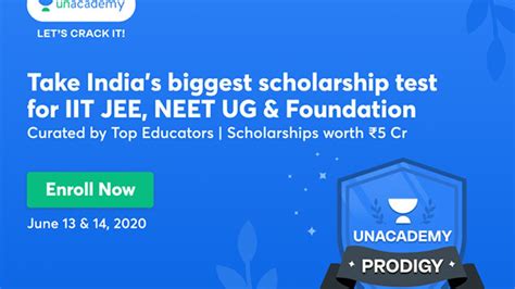 Unacademy To Conduct Free Scholarship Test