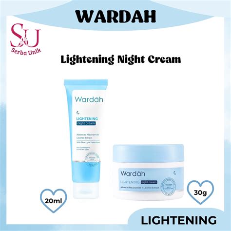 Jual Wardah Lightening Night Cream Advanced Niacinamide Ml G