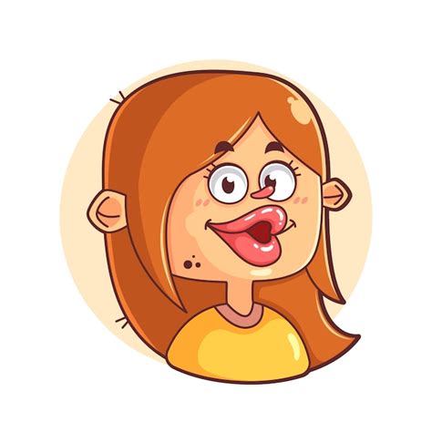 Free Vector | Hand drawn big lips cartoon illustration