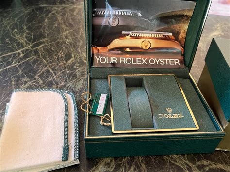 Lot Rolex Box With Booklets Etc