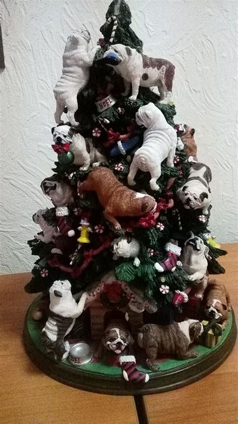 Danbury Mint Bulldog Christmas Tree