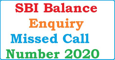 Sbi Balance Check Missed Call Number 2022 Sms Toll Free No Enquiry