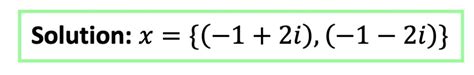 Quadratic Equations With Two Imaginary Solutions Math Lessons