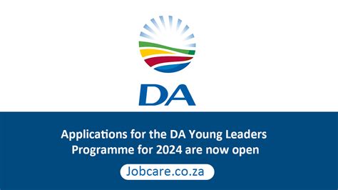 Applications For The Da Young Leaders Programme For 2024 Are Now Open