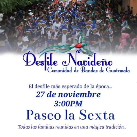 Desfile Navideño De Bandas En Ciudad De Guatemala Noviembre 2022