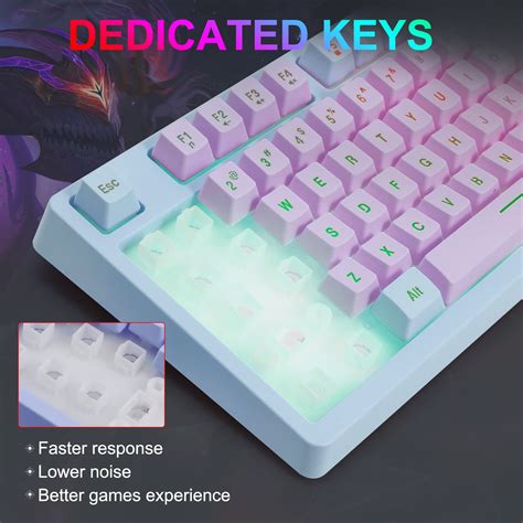 Mua HUO JI Gaming Keyboard USB Wired With Rainbow LED Backlit Quiet