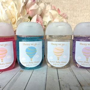 Hot Air Balloon Baby Shower Favor Labels Up Up And Away Etsy