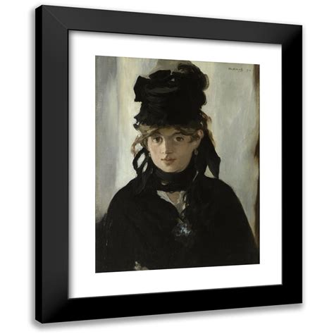 Douard Manet X Black Modern Framed Museum Art Print Titled