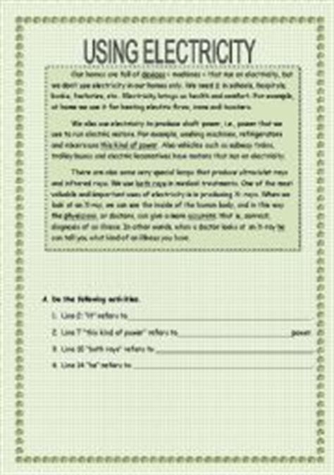 Which Uses Electricity ESL Worksheet By John4