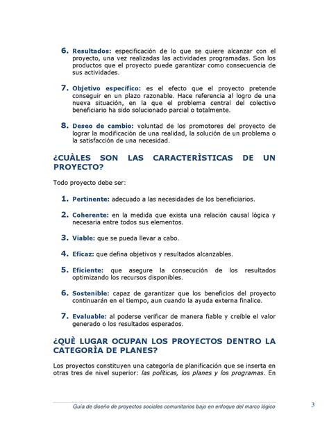 Gu A De Dise O De Proyectos Sociales Comunitarios Bajo El Enfoque Del