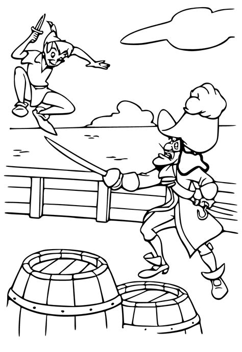 Captain Hook Coloring Page