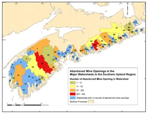 4.4. Distribution within the Southern Upland of the abandoned mines... | Download Scientific Diagram