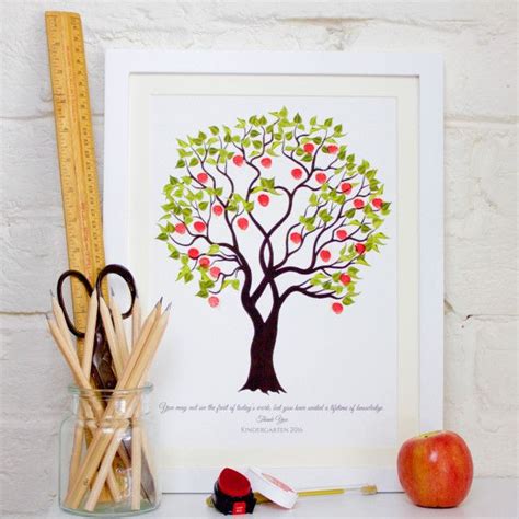 Teachers Apple Tree Print | hardtofind. | Teacher apple, Tree print, Thoughtful christmas gifts