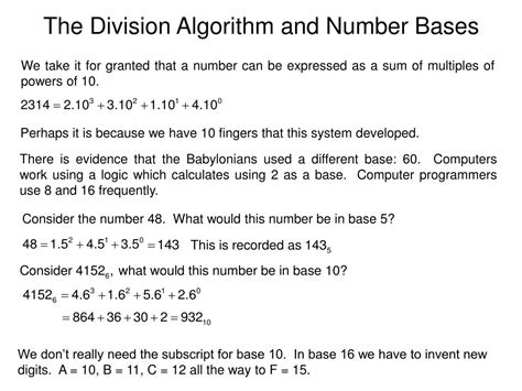 Ppt The Division Algorithm Powerpoint Presentation Free Download Id 3303950