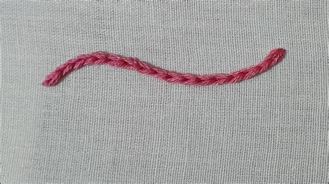 Reverse Chain Stitch Hand Embroidery YouTube