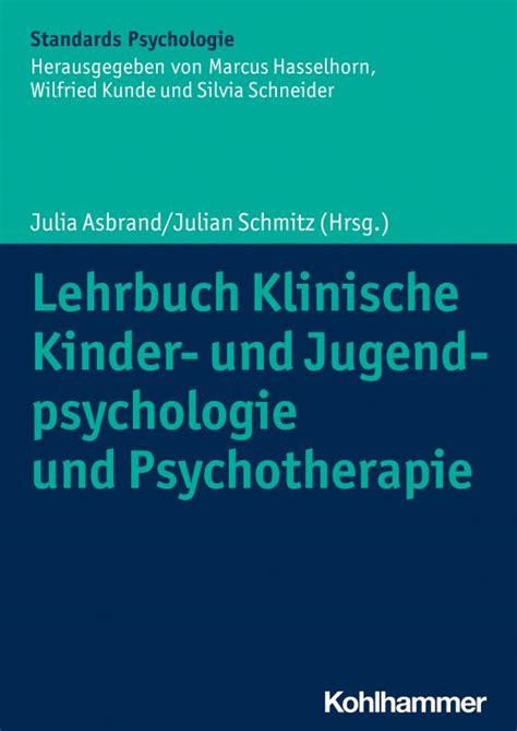 Lehrbuch Klinische Kinder Und Jugendpsychologie Und Psychotherapie