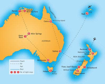 Map Of Fiji And Australia