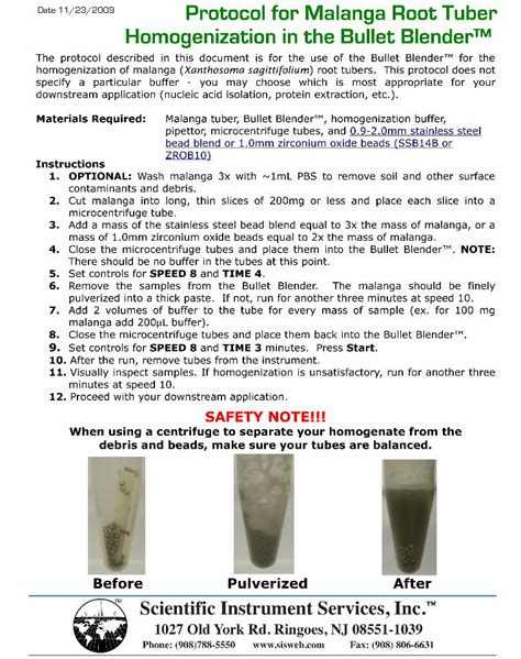 Pdf Protocol For Malanga Root Tuber Homogenization In The · Cut