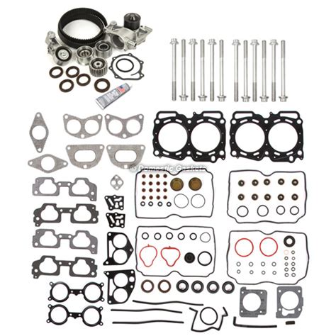 Head Gasket Set Timing Belt Kit Water Pump Fit Subaru Sohc Ej