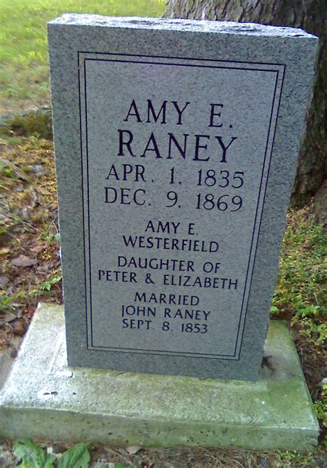 Amy Emma Westerfield Raney Homenaje De Find A Grave