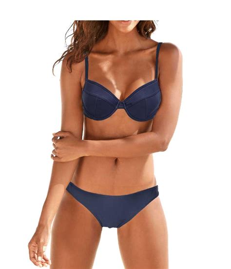 Bügel Bikini blau Dessous Bademoden Outlet Mode Shop