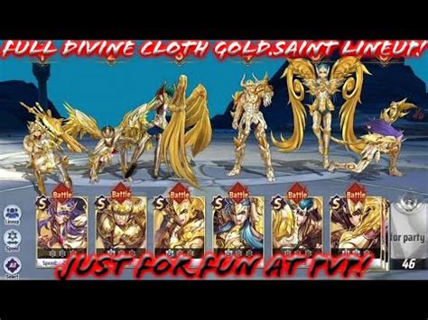 Saint Seiya Awakening Kotz Full Divine Cloth Gold Saint Lineup At