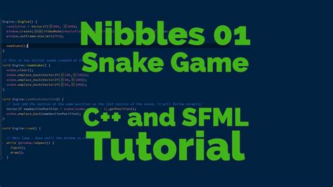 Nibbles 01 Snake Game With C And Sfml Youtube