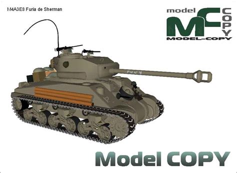 M4A3E8 Furia de Sherman - 3D Model - 72587 - Model COPY - Default