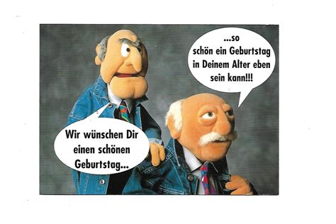 Postkarte A Waldorf Statler Wir W Nschen Dir Einen Sch Nen