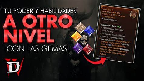 DIABLO 4 Como Mejorar El Poder Y Habilidades Con Las GEMAS YouTube