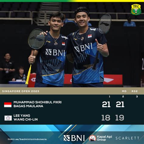 Badminton Indonesia On Twitter Kalahkan Wakil Chinese Taipei Bagas